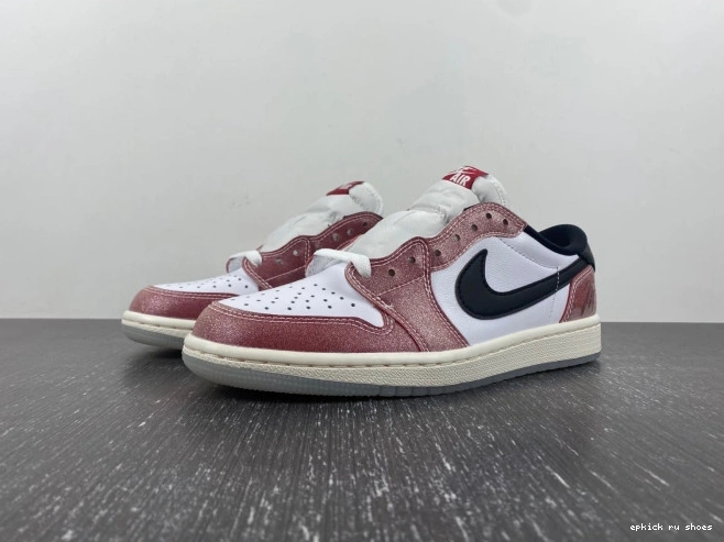 1 ROOM BLACK' X OG LOW JORDAN AIR FN0432-017 TROPHY 'RED 0711